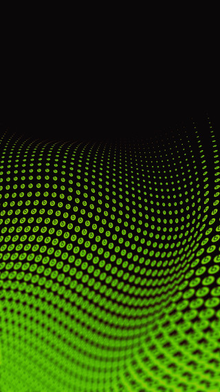 Green black circles pattern background - a white dot free wallpaper for mobile