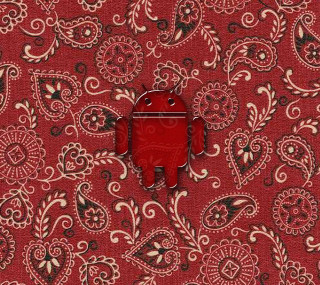 Red white pattern button side - folk art free wallpaper for tablet