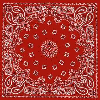 Red bandanna white paisley folk - folk art free wallpaper for tablet