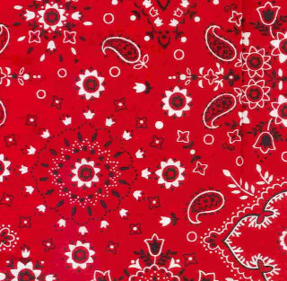 Red bandana white black designs - folk art free wallpaper for tablet