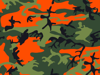 Camouflage orange black pattern texture - detail free wallpaper for desktop
