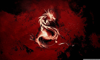 Red black dragon tattoo fantasy - dragon free wallpaper