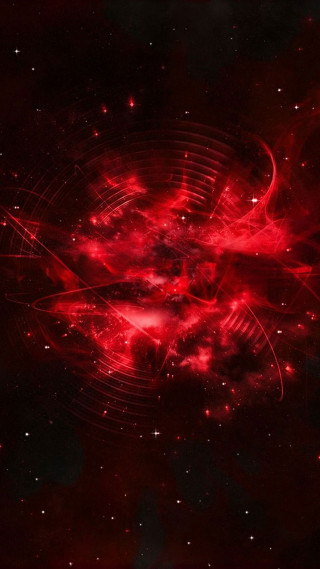 Red black background stars spiral - redshift free wallpaper for mobile