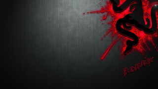 Red black snake black background - snake free wallpaper