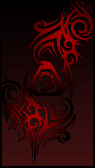 Red black background stylized design - a tattoo free wallpaper for mobile