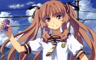 Girl long hair cell phone 2 - long hair holding free wallpaper for desktop