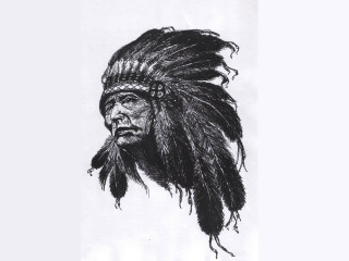 Native american headdress feathers drawing - don maitz free wallpaper for desktop