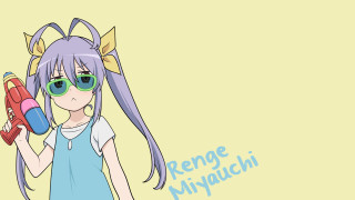 Cartoon girl bottle sunglasses yellow - a yellow background free wallpaper