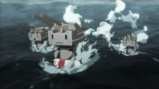 Cartoon character floating ocean gun - a cartoon character free wallpaper