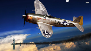Silver airplane clouds moon jet - bob singer free wallpaper