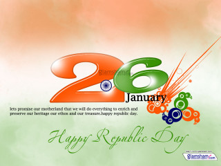Happy republic day 26january colorful - the middle of the image free wallpaper for desktop