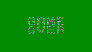 Game over logo pixel black - game art free wallpaper for desktop