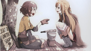 Anime girls tree sign keep - the ground next free wallpaper for desktop