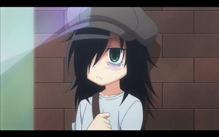 Girl hat brick wall standing - a brick wall behind her free wallpaper for desktop