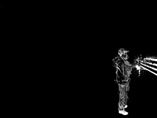 Man dark arms outstretched head - ai weiwei free wallpaper