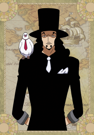 Man top hat tie bird - eizan kikukawa free wallpaper for mobile