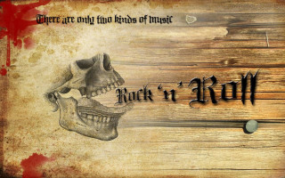 Wooden sign skull word says - a wooden sign free wallpaper