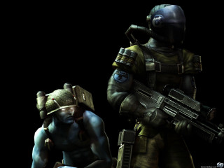 Man gas mask gun man - a man in a gas mask holding free wallpaper