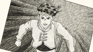 Man hat jacket drawing illustration - cubism free wallpaper