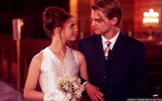 Man woman standing room lights - movie scene free wallpaper