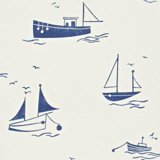 Boat side birds flying sky - a screenprint free wallpaper for tablet