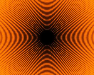 Orange black background circular design - esao free wallpaper