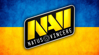 Natus vincere logo blue yellow - 16k free wallpaper
