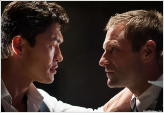 Two men facing each other - david park free wallpaper