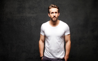 Bearded man white shirt hands - studio photo free wallpaper for desktop