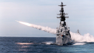 Navy ship missile smoke launching - back end free wallpaper for desktop