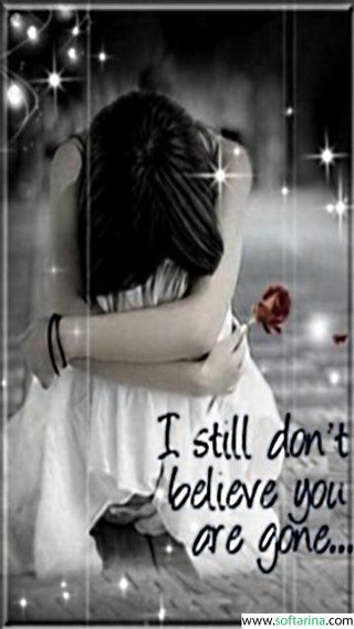 Girl hugging arm rose quote - emotional free wallpaper for mobile