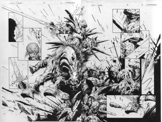 Comic page characters background strip - michael kaluta free wallpaper for desktop