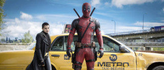 Deadpool taxi scene antipodeans comic - a man and a woman free wallpaper for desktop