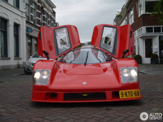 Red sports car doors open 2 - its door free wallpaper