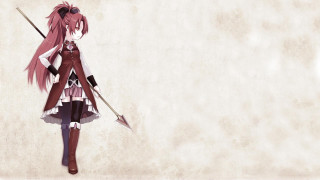 Woman long pink hair sword - a wall free wallpaper for desktop