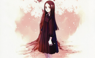 Woman dress tree bird flying - a woman in a dress free wallpaper