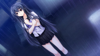 Girl short skirt rain arms - the rain free wallpaper for desktop