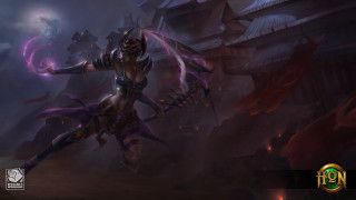 Woman dark outfit sword ball - a demon like body free wallpaper