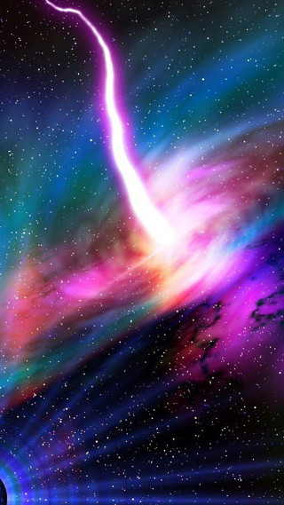 Colorful space scene planet bright - plasma free wallpaper for mobile