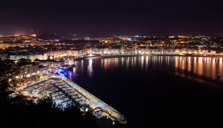 City night bridge river lights 4 - almada negreiro free wallpaper