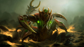 Green eyes large body flesh - a rocky area free wallpaper