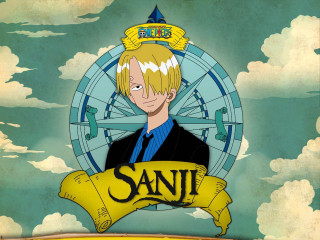 Cartoon character banner clock sky - eiichiro oda free wallpaper