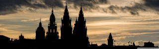 Cathedral spires neo gothic urban - a large cathedral free wallpaper