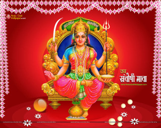 Colorful god throne red background - the edge free wallpaper