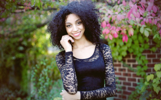 Woman black dress lace top - chinwe chukwuogoroy free wallpaper for desktop