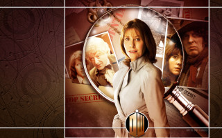 Woman white shirt brown background - poster art free wallpaper for desktop