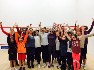 Group people woodenfloor handsup naiveart - anna and elena balbusso free wallpaper