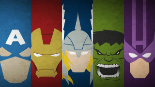 Superheroes painted faces colorful sizes - a group of superheros free wallpaper