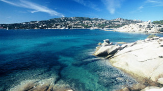 Lake mountain rocks blue sky - didier mouron free wallpaper for desktop