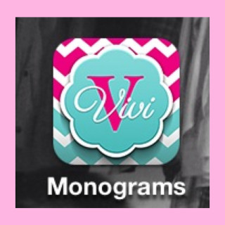 Pink blue monogram sticker window - ammi phillips free wallpaper for tablet